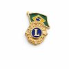 D-117B - Distintivo Lions Clube - Banhado a Ouro