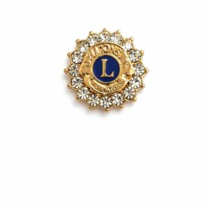 B-227 - Broche Lions Banhado a ouro