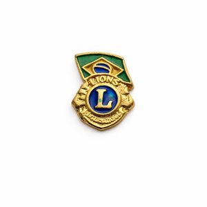 D-117A - Distintivo Lions Clube - Banhado a Ouro