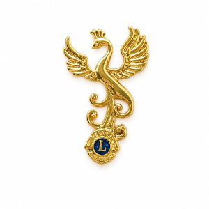 B-201 - Broche Fenix - Banhado a Ouro