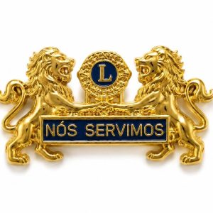 D-104 Distintivo Lions Banhado a Ouro
